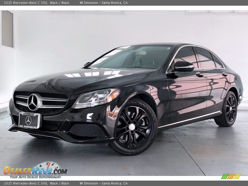 2015 Mercedes-Benz C 300 Black / Black Photo #12