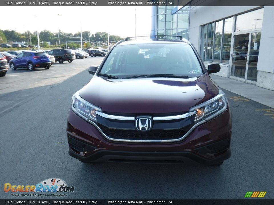 2015 Honda CR-V LX AWD Basque Red Pearl II / Gray Photo #5