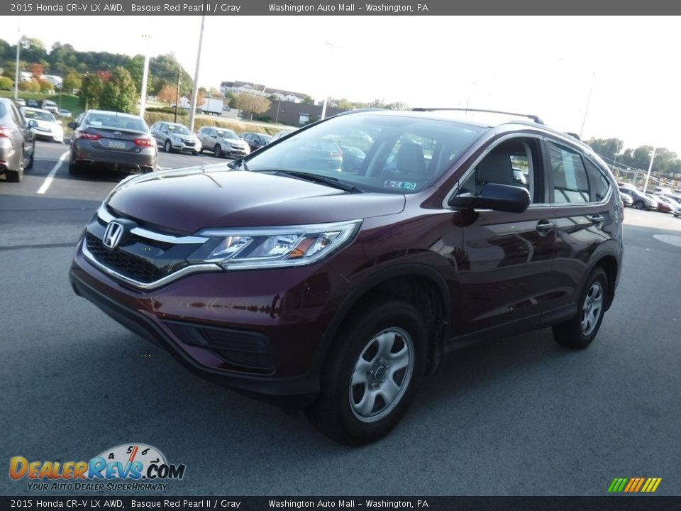 2015 Honda CR-V LX AWD Basque Red Pearl II / Gray Photo #6