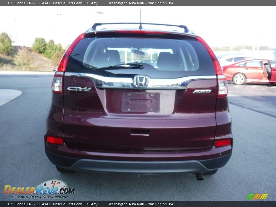 2015 Honda CR-V LX AWD Basque Red Pearl II / Gray Photo #9