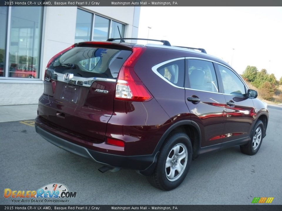 2015 Honda CR-V LX AWD Basque Red Pearl II / Gray Photo #10