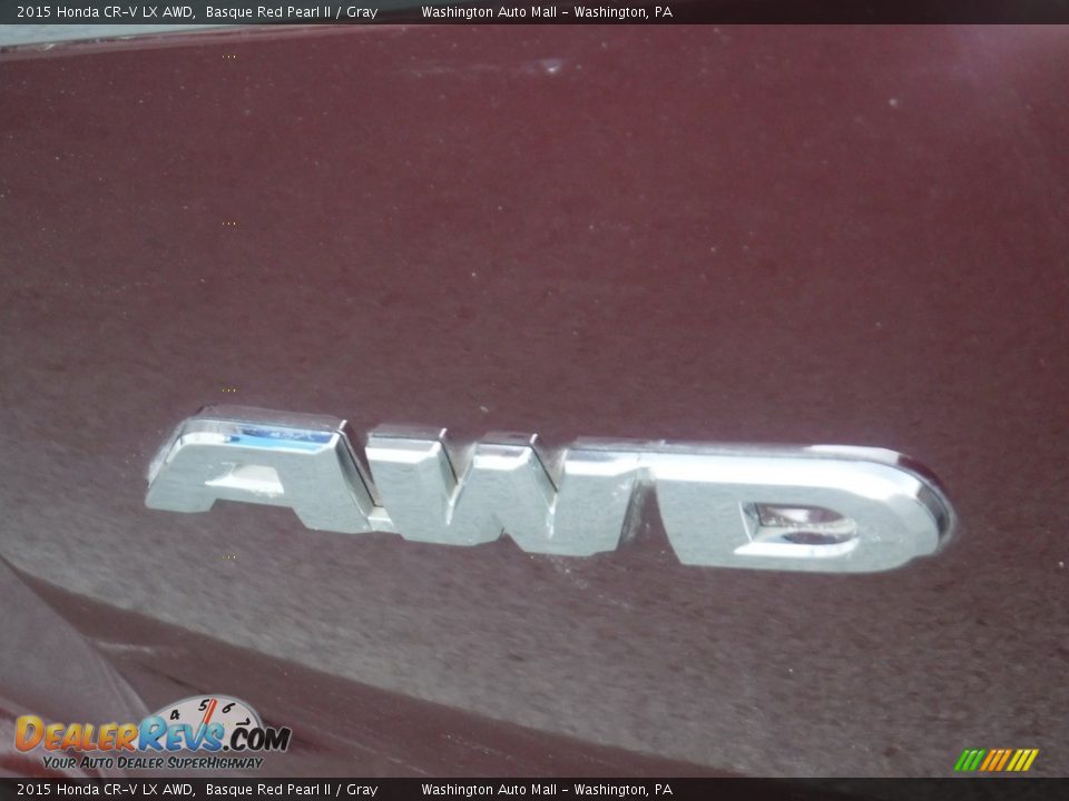 2015 Honda CR-V LX AWD Basque Red Pearl II / Gray Photo #11