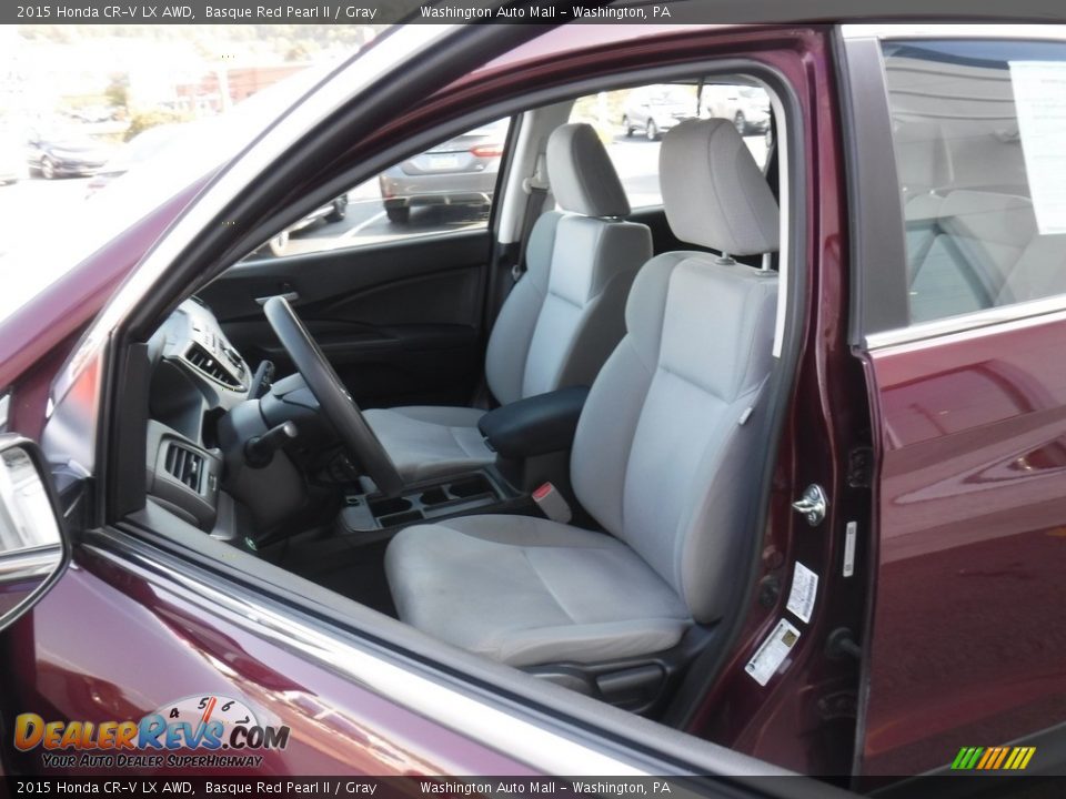 2015 Honda CR-V LX AWD Basque Red Pearl II / Gray Photo #15