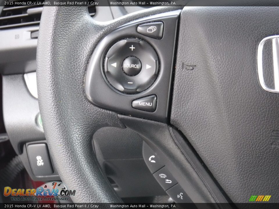 2015 Honda CR-V LX AWD Basque Red Pearl II / Gray Photo #20