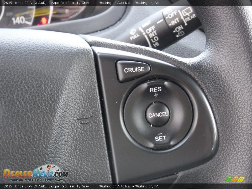 2015 Honda CR-V LX AWD Basque Red Pearl II / Gray Photo #21