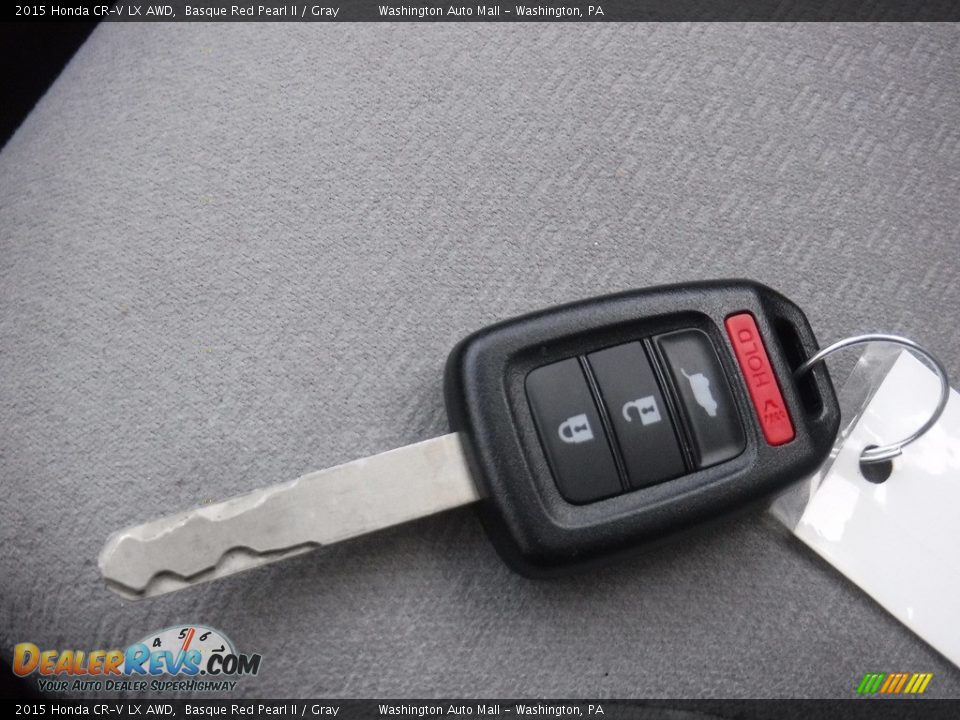 2015 Honda CR-V LX AWD Basque Red Pearl II / Gray Photo #25