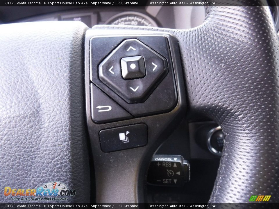 2017 Toyota Tacoma TRD Sport Double Cab 4x4 Super White / TRD Graphite Photo #8