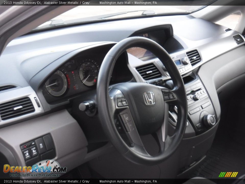 2013 Honda Odyssey EX Alabaster Silver Metallic / Gray Photo #11