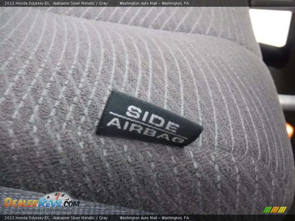 2013 Honda Odyssey EX Alabaster Silver Metallic / Gray Photo #16