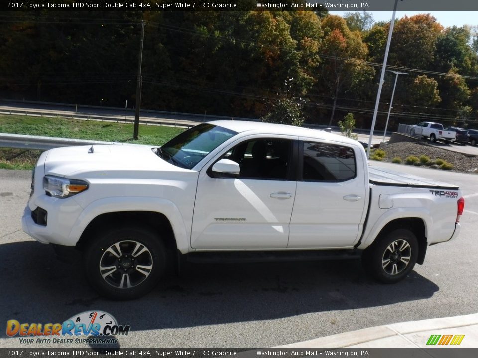 2017 Toyota Tacoma TRD Sport Double Cab 4x4 Super White / TRD Graphite Photo #13