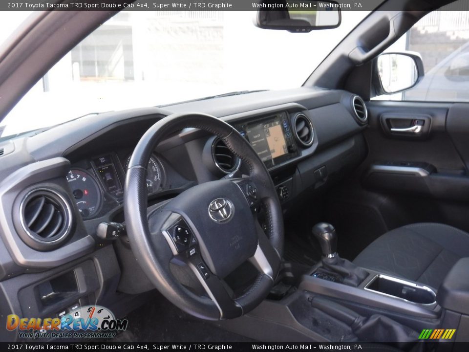 2017 Toyota Tacoma TRD Sport Double Cab 4x4 Super White / TRD Graphite Photo #21