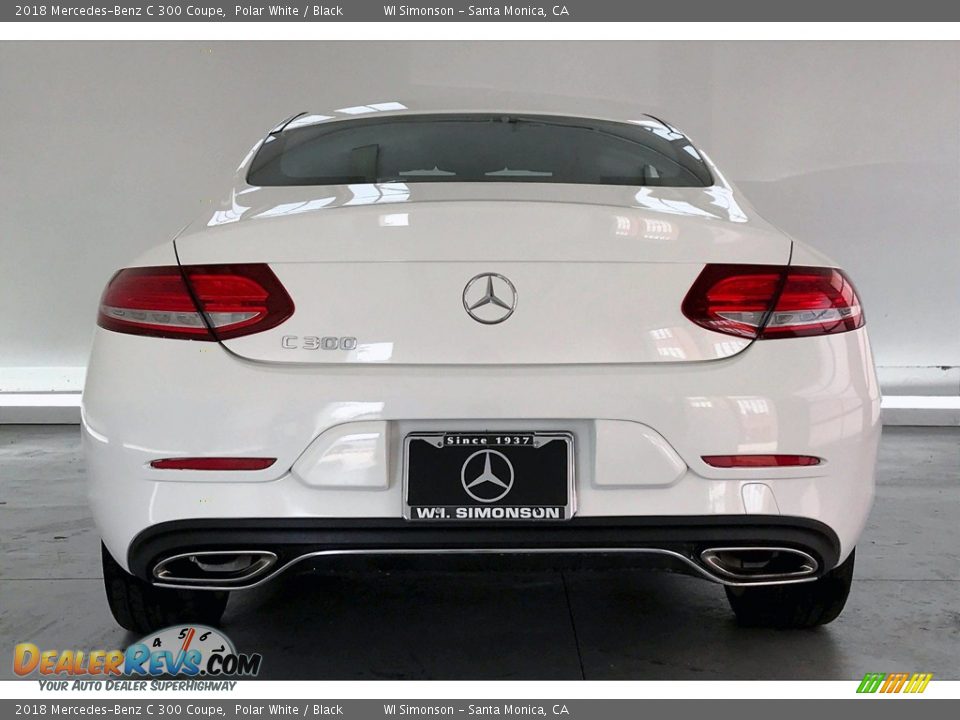 2018 Mercedes-Benz C 300 Coupe Polar White / Black Photo #3