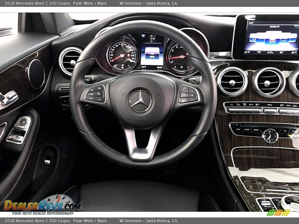 2018 Mercedes-Benz C 300 Coupe Polar White / Black Photo #4