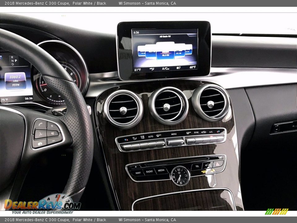 2018 Mercedes-Benz C 300 Coupe Polar White / Black Photo #5