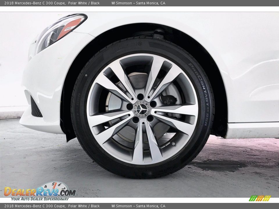 2018 Mercedes-Benz C 300 Coupe Polar White / Black Photo #8