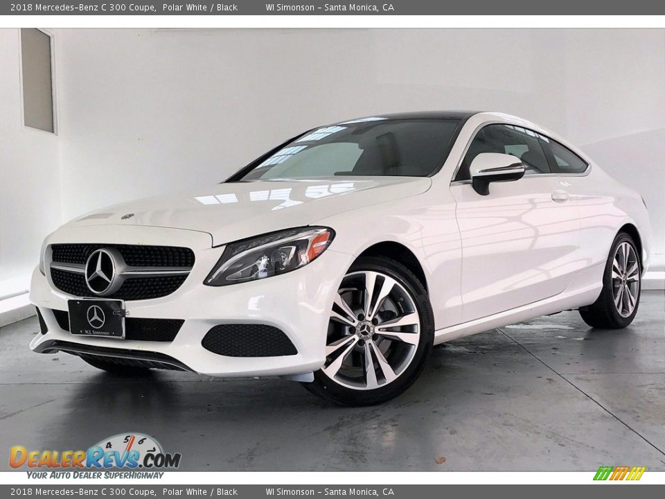2018 Mercedes-Benz C 300 Coupe Polar White / Black Photo #12