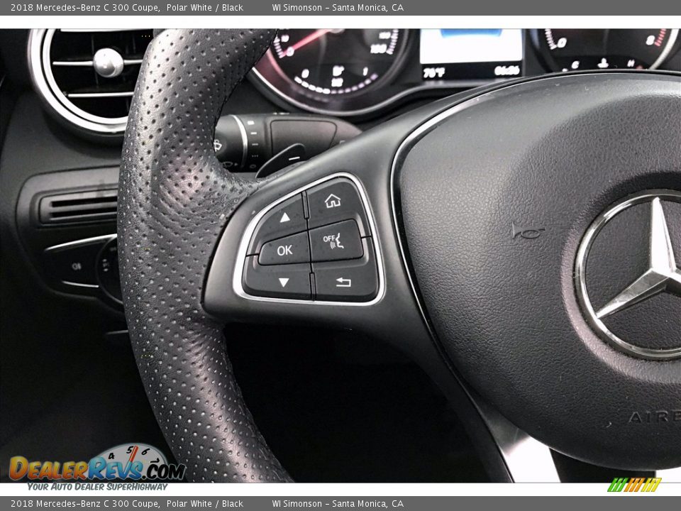 2018 Mercedes-Benz C 300 Coupe Polar White / Black Photo #18