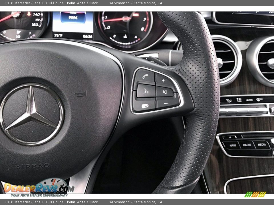 2018 Mercedes-Benz C 300 Coupe Polar White / Black Photo #19