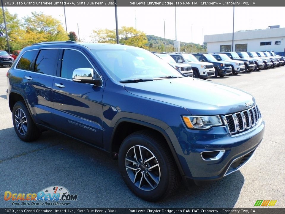 2020 Jeep Grand Cherokee Limited 4x4 Slate Blue Pearl / Black Photo #3