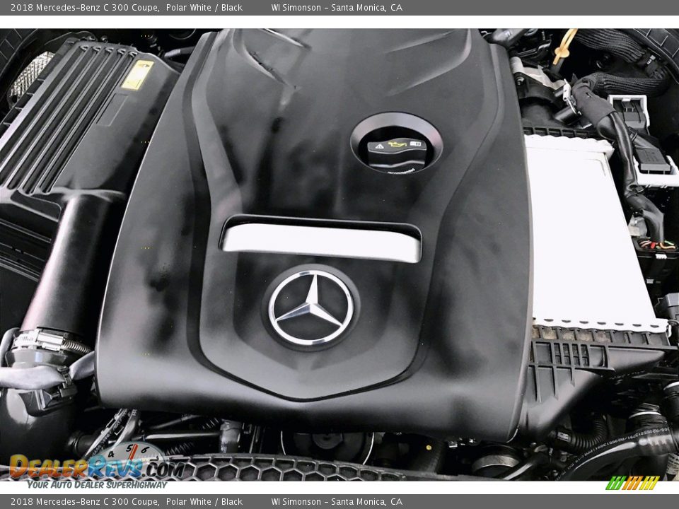 2018 Mercedes-Benz C 300 Coupe Polar White / Black Photo #31