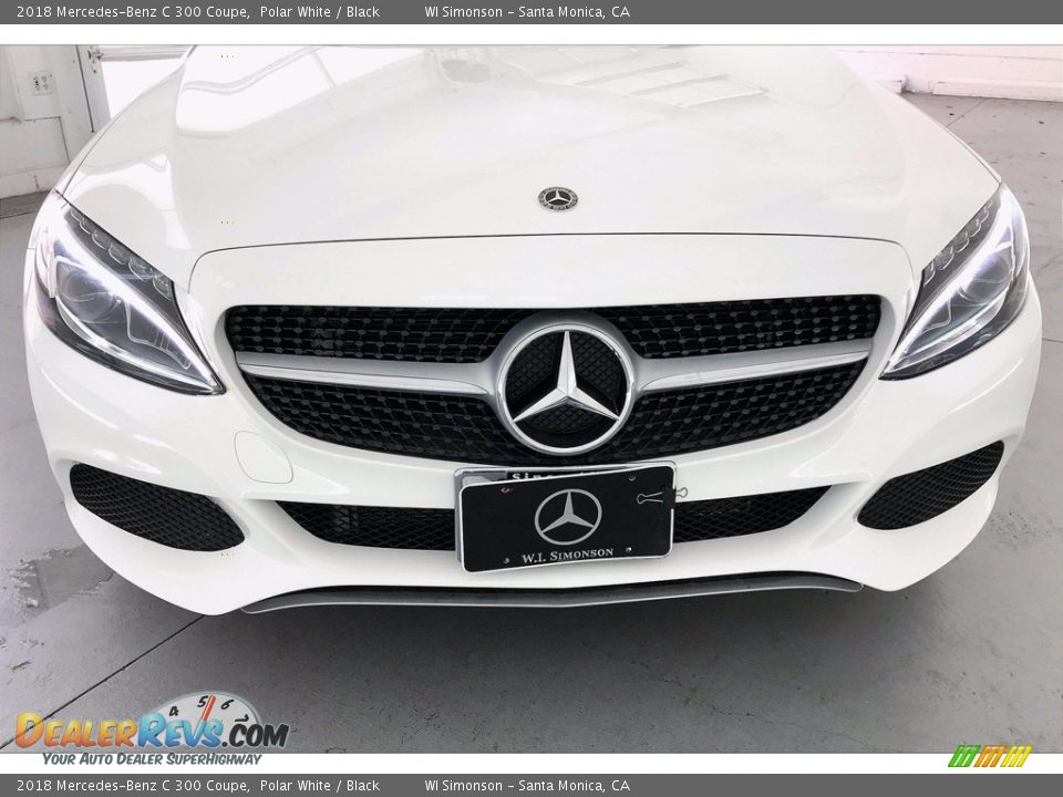 2018 Mercedes-Benz C 300 Coupe Polar White / Black Photo #33