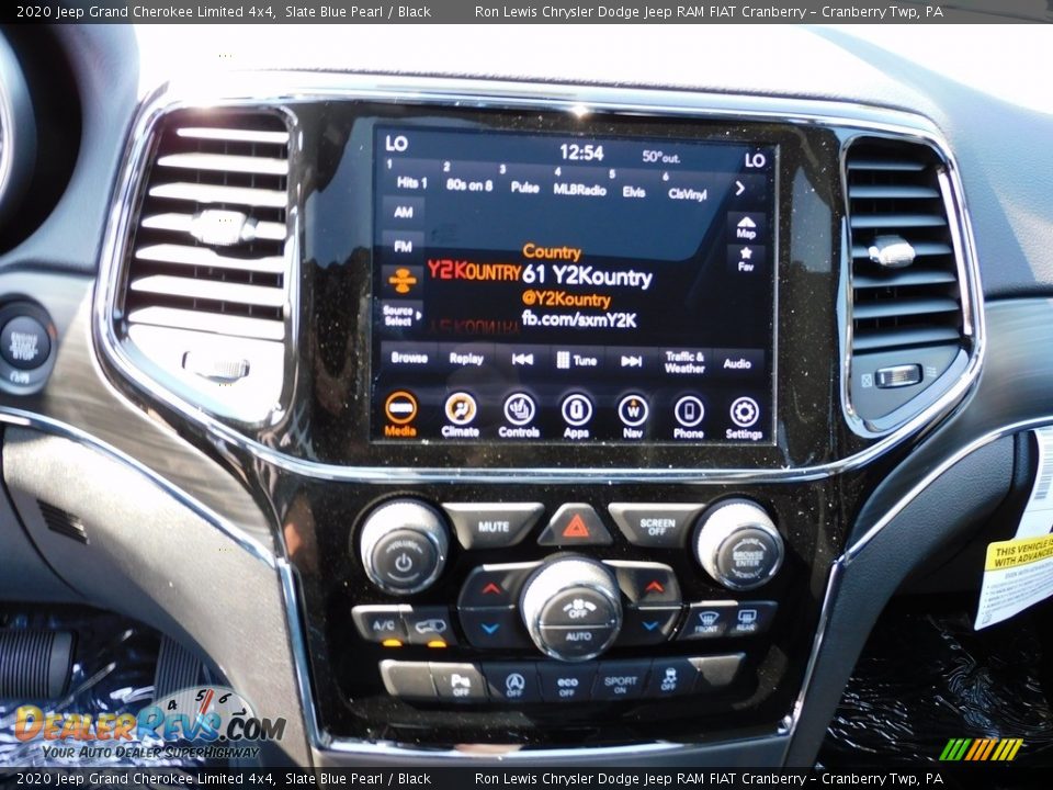 2020 Jeep Grand Cherokee Limited 4x4 Slate Blue Pearl / Black Photo #16