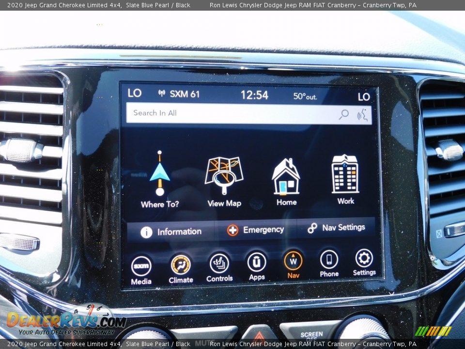 2020 Jeep Grand Cherokee Limited 4x4 Slate Blue Pearl / Black Photo #17