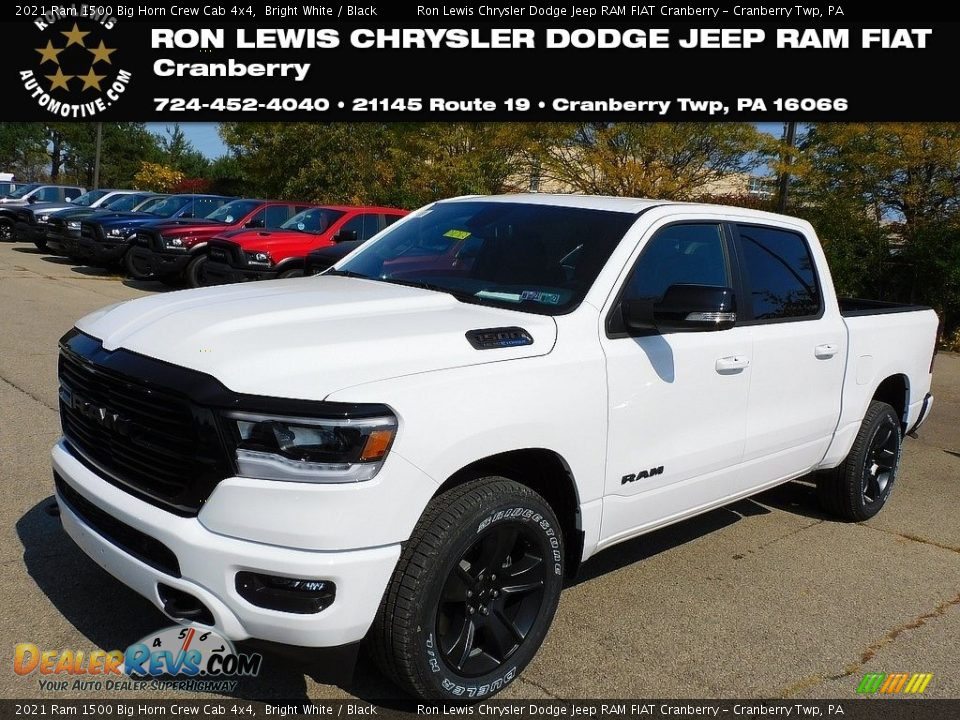 2021 Ram 1500 Big Horn Crew Cab 4x4 Bright White / Black Photo #1