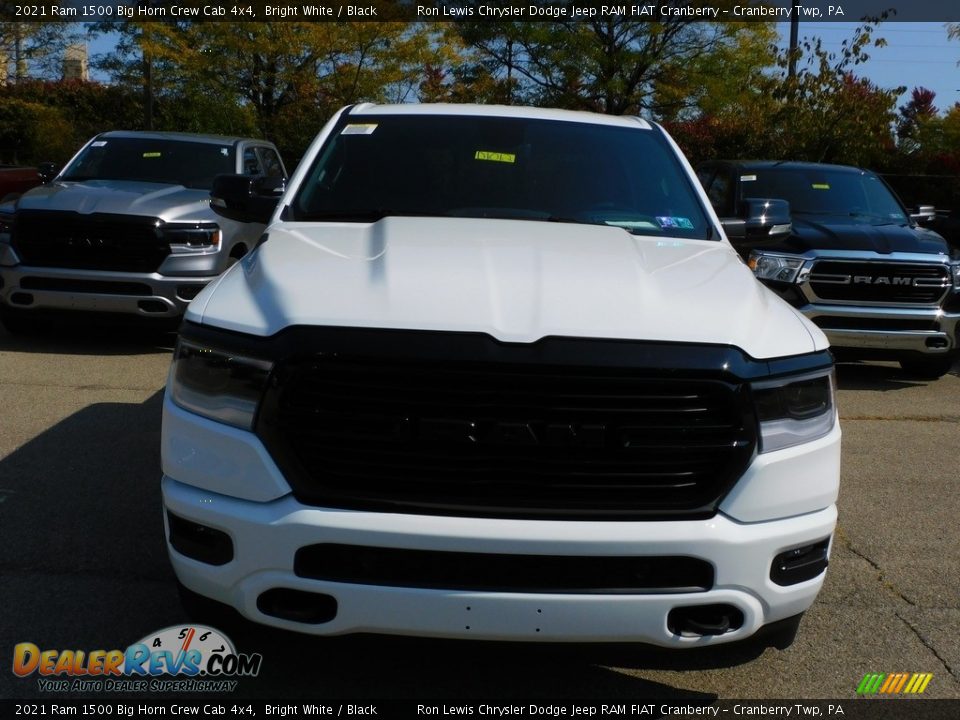 2021 Ram 1500 Big Horn Crew Cab 4x4 Bright White / Black Photo #2