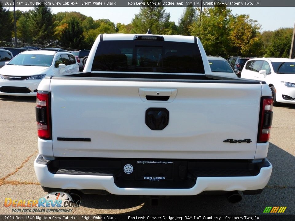 2021 Ram 1500 Big Horn Crew Cab 4x4 Bright White / Black Photo #6