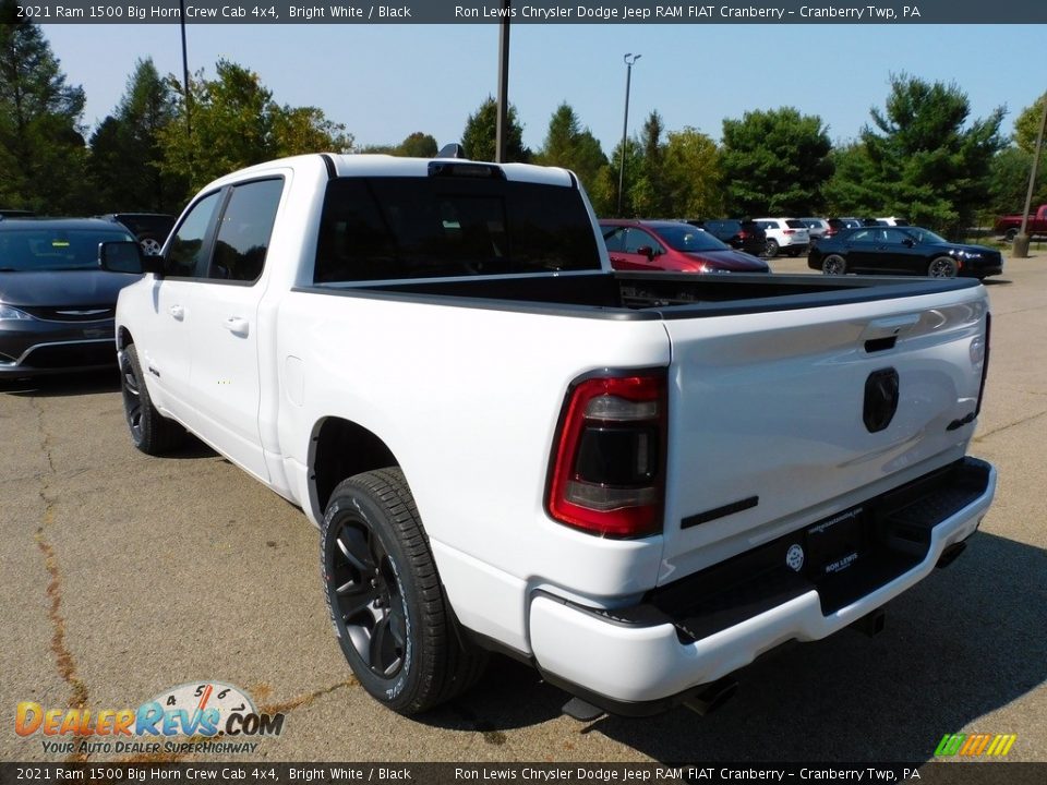 2021 Ram 1500 Big Horn Crew Cab 4x4 Bright White / Black Photo #7