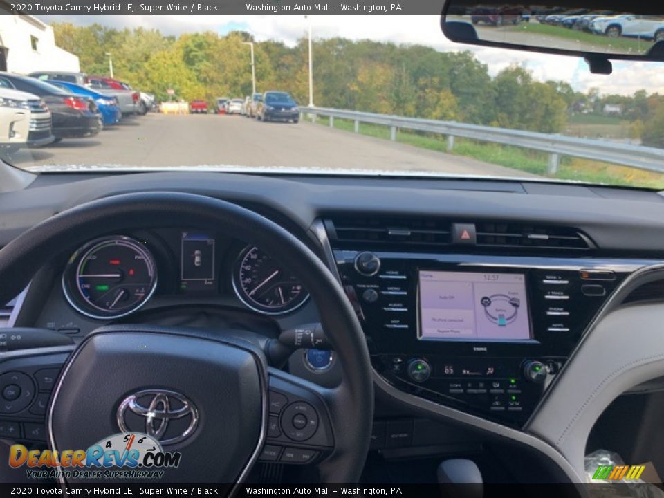 2020 Toyota Camry Hybrid LE Super White / Black Photo #6