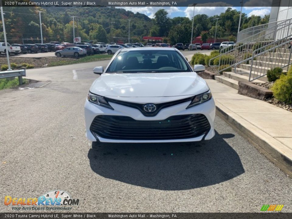 2020 Toyota Camry Hybrid LE Super White / Black Photo #31