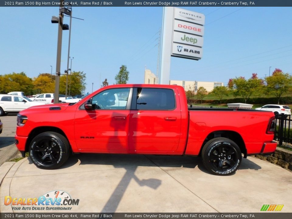 Flame Red 2021 Ram 1500 Big Horn Crew Cab 4x4 Photo #9