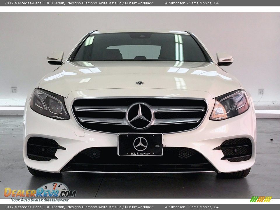 2017 Mercedes-Benz E 300 Sedan designo Diamond White Metallic / Nut Brown/Black Photo #2