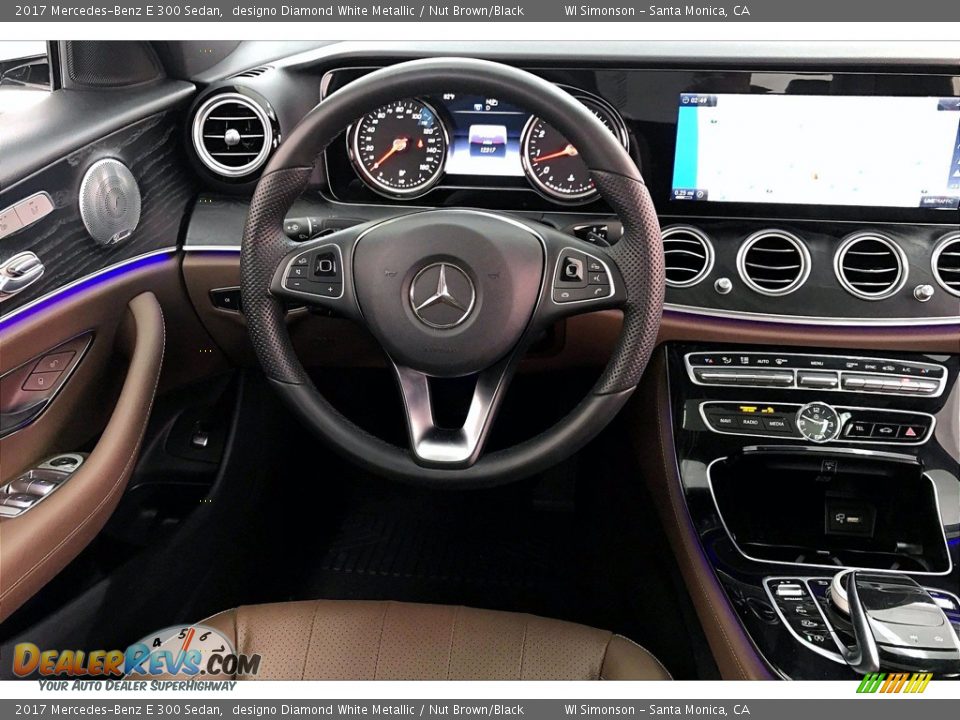 2017 Mercedes-Benz E 300 Sedan designo Diamond White Metallic / Nut Brown/Black Photo #4