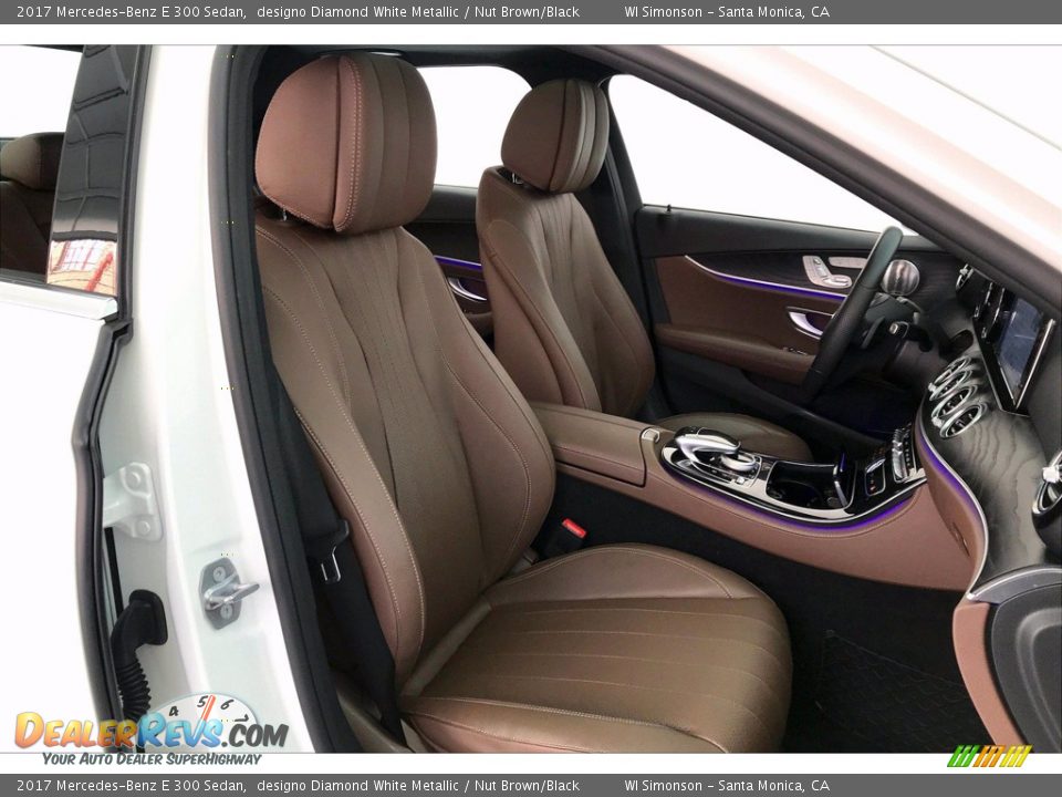 2017 Mercedes-Benz E 300 Sedan designo Diamond White Metallic / Nut Brown/Black Photo #6