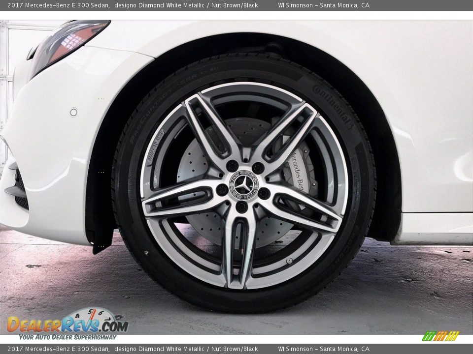 2017 Mercedes-Benz E 300 Sedan designo Diamond White Metallic / Nut Brown/Black Photo #8