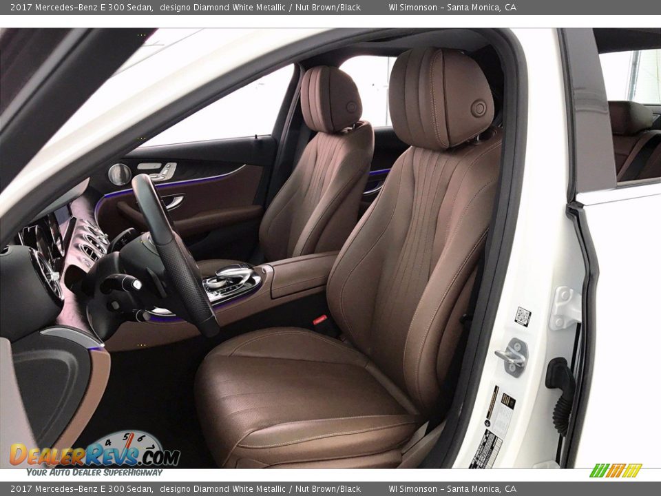 2017 Mercedes-Benz E 300 Sedan designo Diamond White Metallic / Nut Brown/Black Photo #14