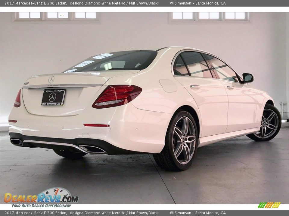 2017 Mercedes-Benz E 300 Sedan designo Diamond White Metallic / Nut Brown/Black Photo #16