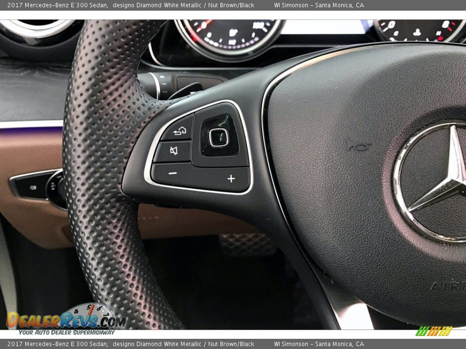2017 Mercedes-Benz E 300 Sedan designo Diamond White Metallic / Nut Brown/Black Photo #18