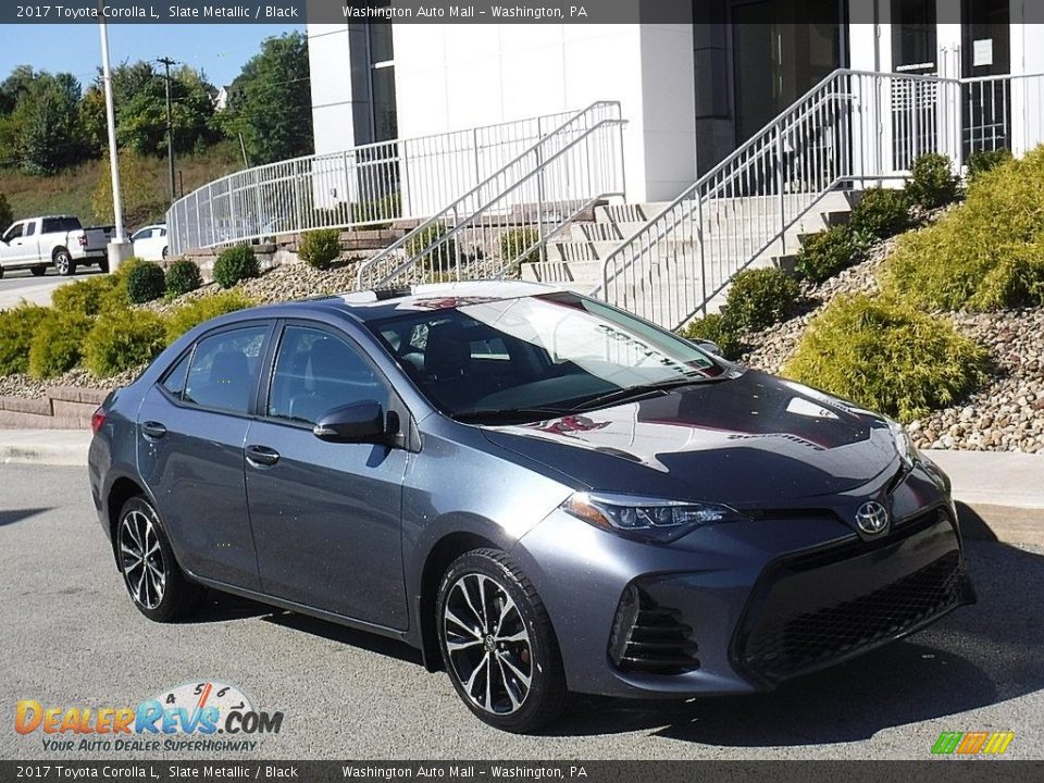 2017 Toyota Corolla L Slate Metallic / Black Photo #1