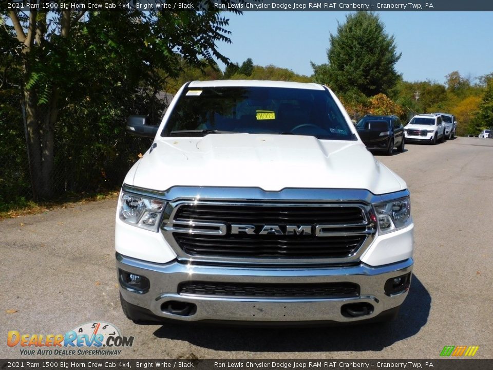 2021 Ram 1500 Big Horn Crew Cab 4x4 Bright White / Black Photo #2