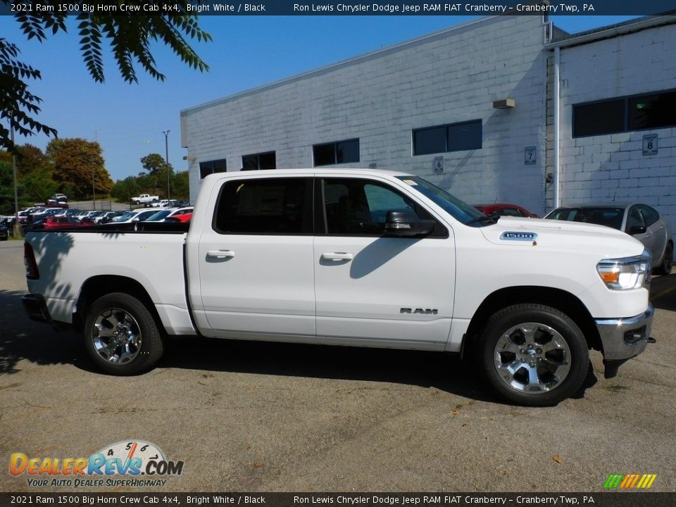 Bright White 2021 Ram 1500 Big Horn Crew Cab 4x4 Photo #4