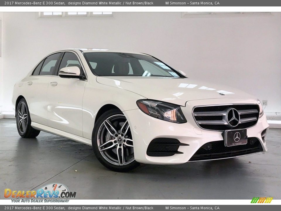 2017 Mercedes-Benz E 300 Sedan designo Diamond White Metallic / Nut Brown/Black Photo #34