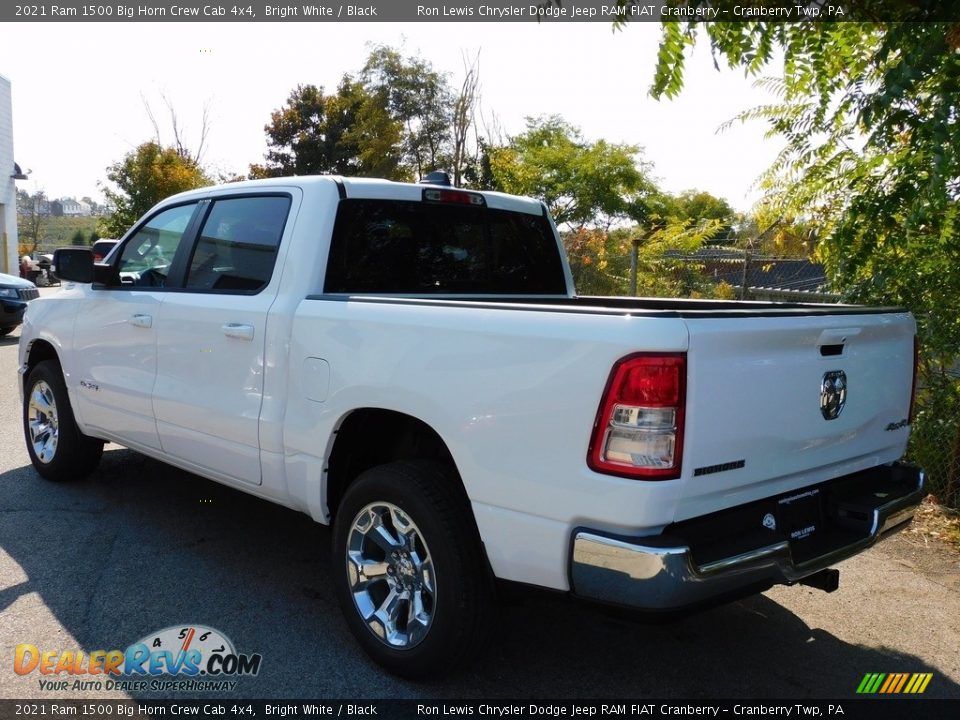 2021 Ram 1500 Big Horn Crew Cab 4x4 Bright White / Black Photo #7