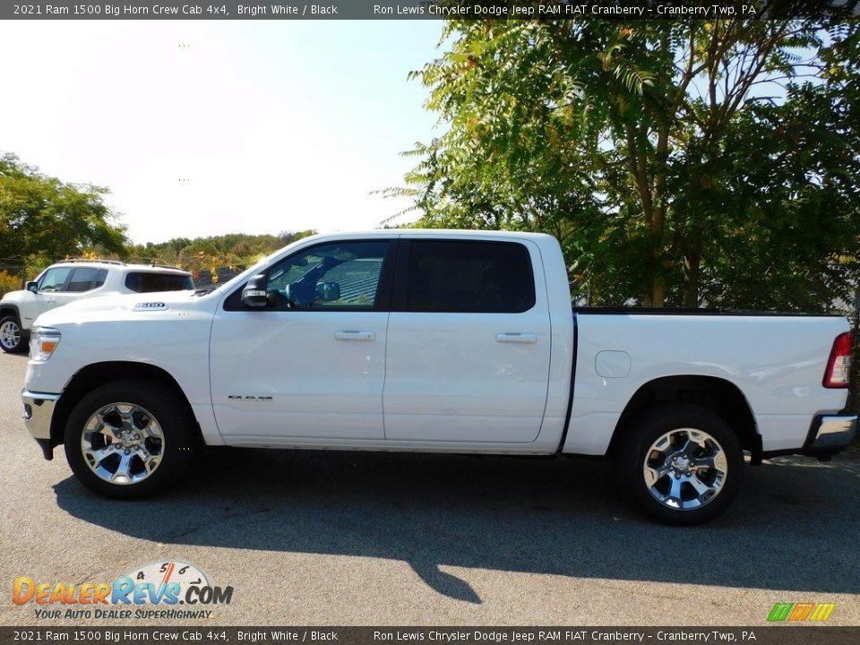 2021 Ram 1500 Big Horn Crew Cab 4x4 Bright White / Black Photo #8