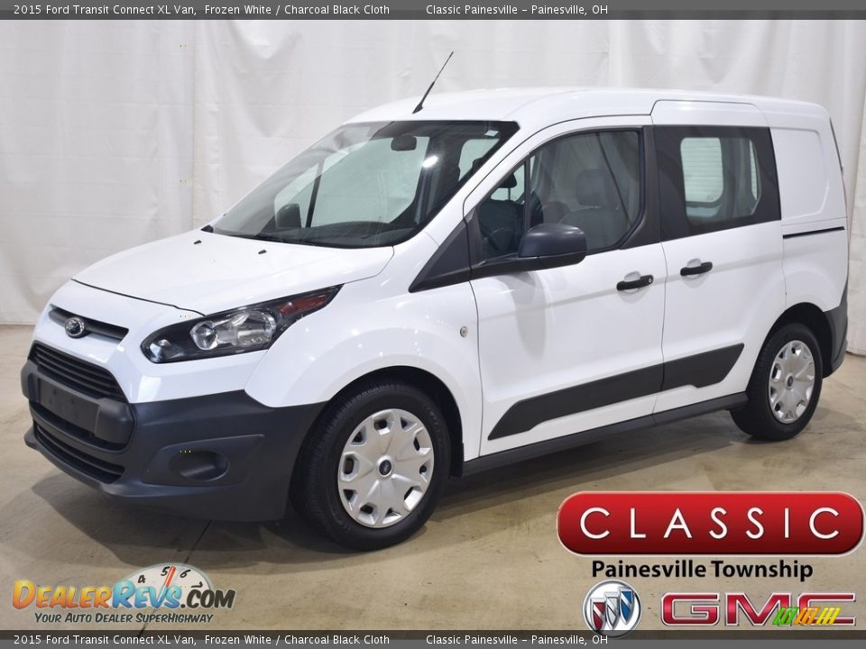 2015 Ford Transit Connect XL Van Frozen White / Charcoal Black Cloth Photo #1