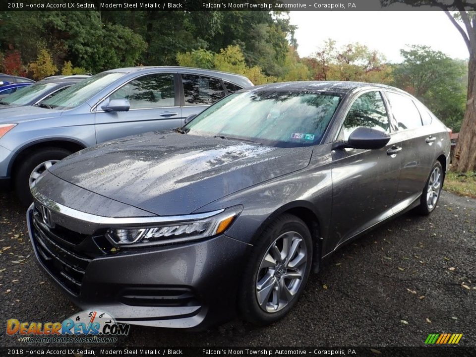 2018 Honda Accord LX Sedan Modern Steel Metallic / Black Photo #1