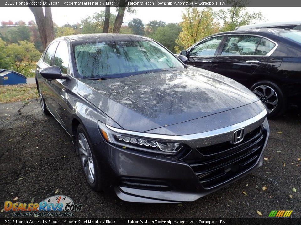 2018 Honda Accord LX Sedan Modern Steel Metallic / Black Photo #4